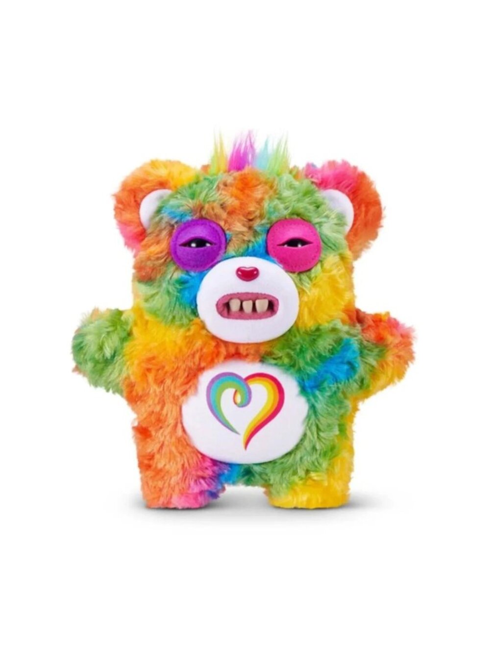 Zuru X Fugglers Care Bears Rainbow Plush With Human Teeth 12 Inch Plush